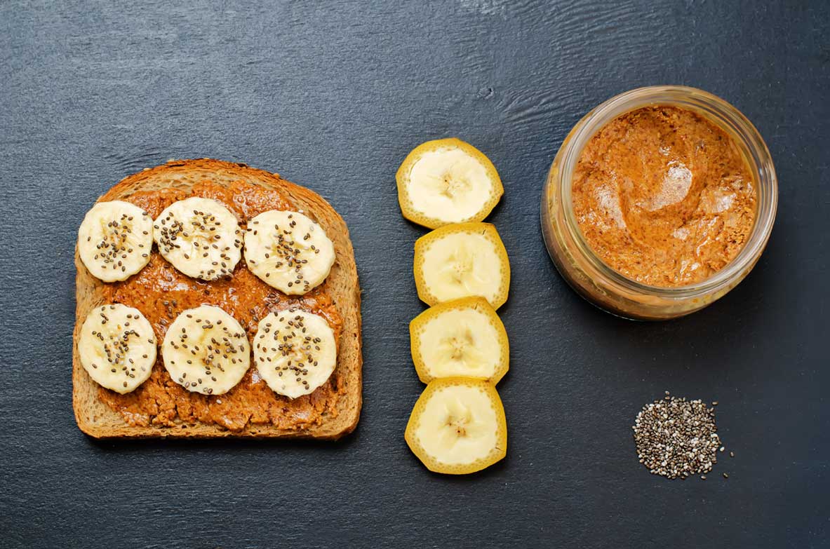Almond, Chia & Banana Toast