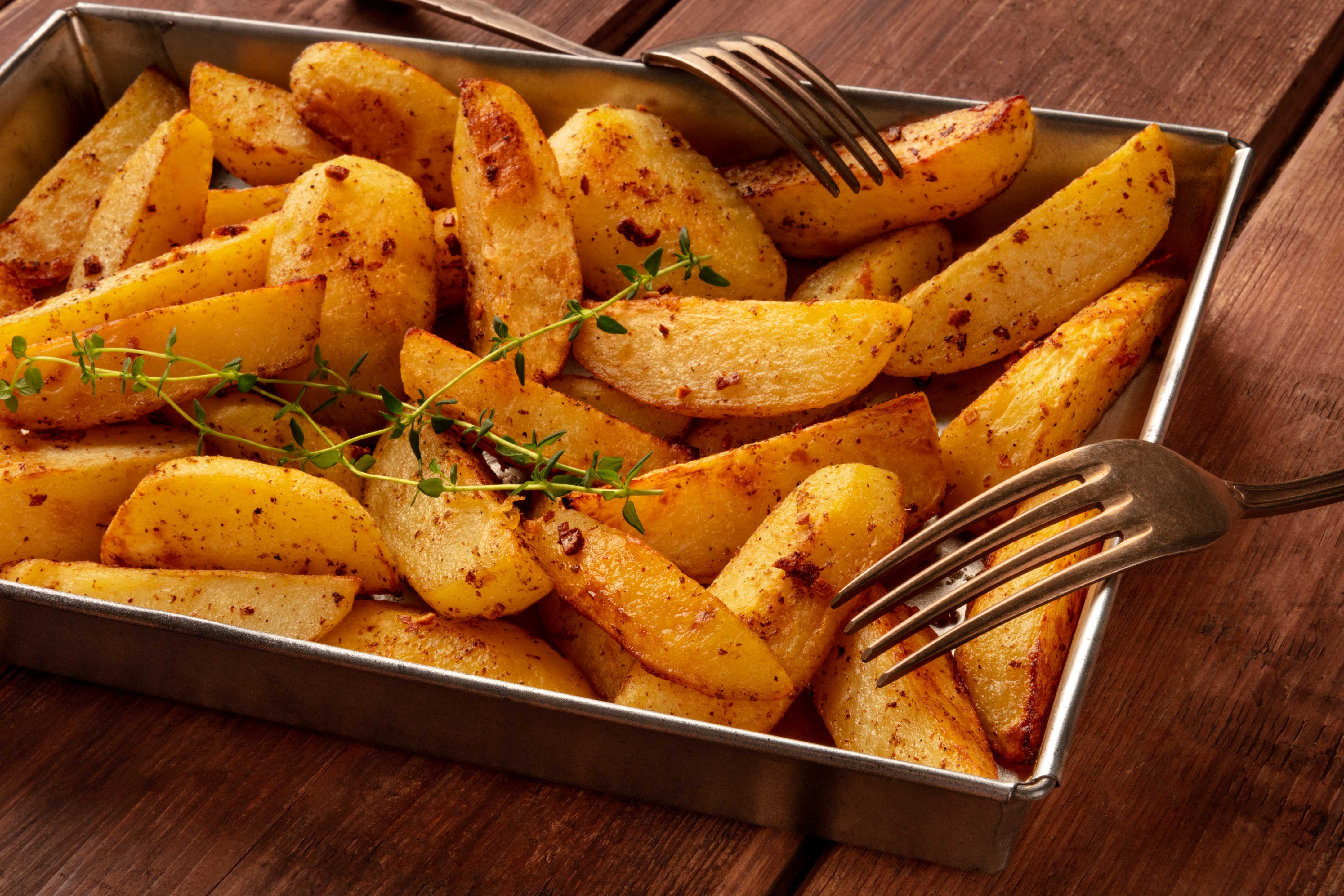 Oven Baked Potato Wedges Recipe
