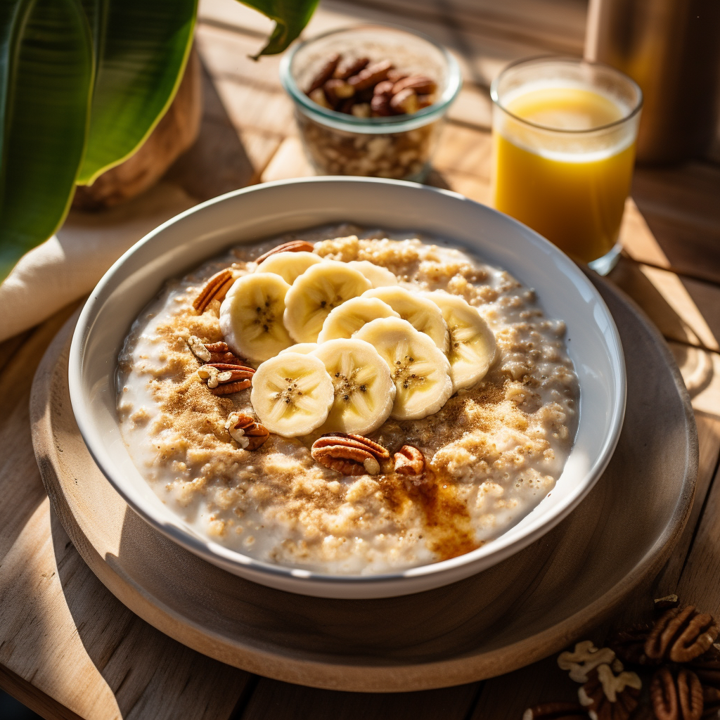 Simple Creamy Banana Oatmeal