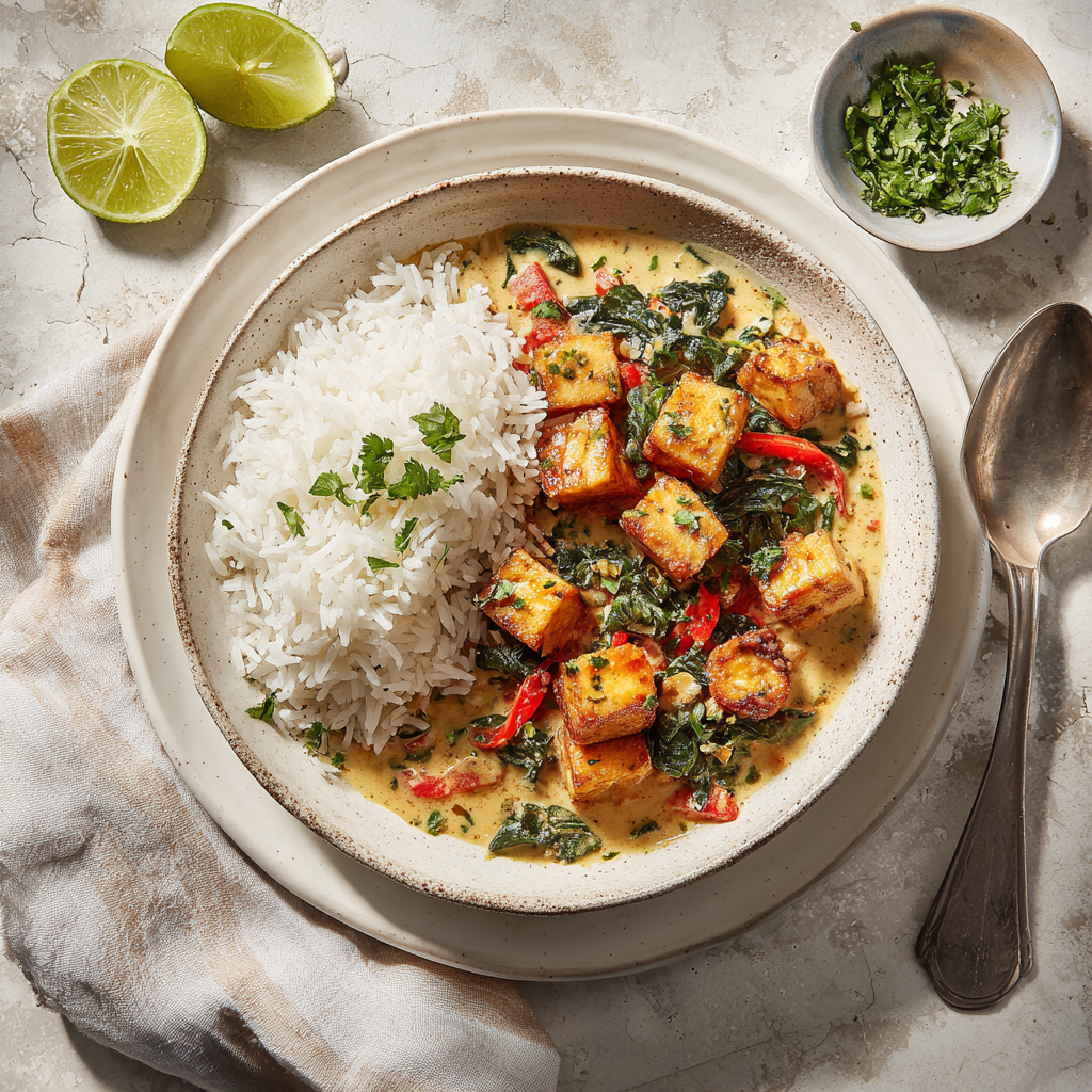 10-Ingredient Vegan Tofu Curry (Quick, Creamy & Delicious)